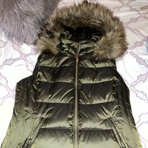 Michael Kors Vest with Faux Fur